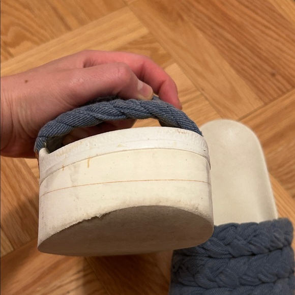 Robert Clergerie Braided Slide Sandals - Cream and Black - Picture 8 of 16